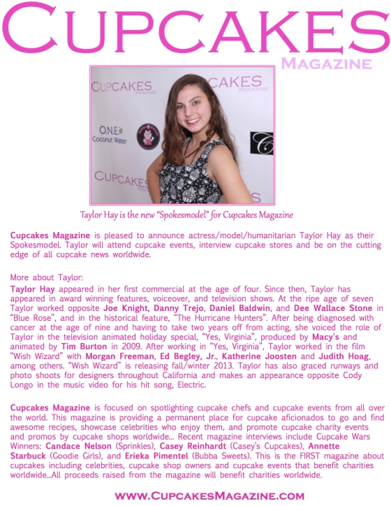 Taylor Hay One sheet - Cupcakes Magazine