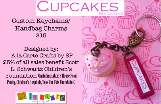 Cupcakes Magazine promo key chains-1