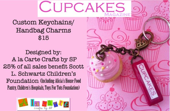 Cupcakes Magazine promo key chains-1
