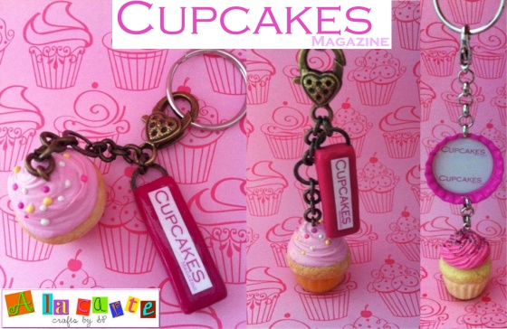 Cupcakes Magazine promo key chains-2