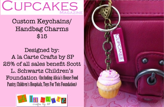 Cupcakes Magazine promo key chains-3