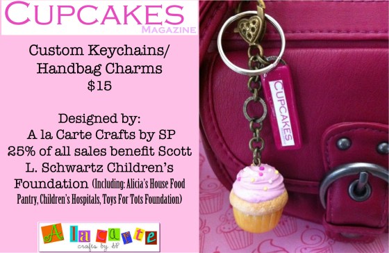 Cupcakes Magazine promo key chains-3
